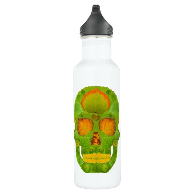 Botella De Agua Aspen Leaf Skull 10 (Derecha)