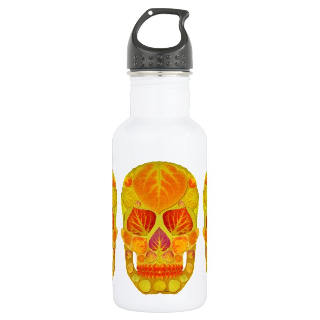 Botella De Agua Aspen Leaf Skull 13 (Anverso)