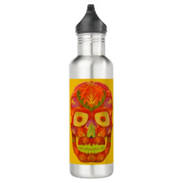Botella De Agua Aspen Leaf Skull 16