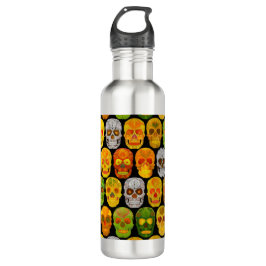 Botella De Agua Aspen Leaf Skulls sin fisuras patrón 2018