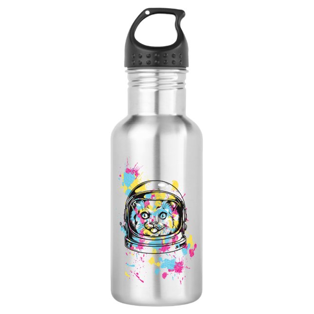 Botella De Agua Astronaut Cat (Anverso)