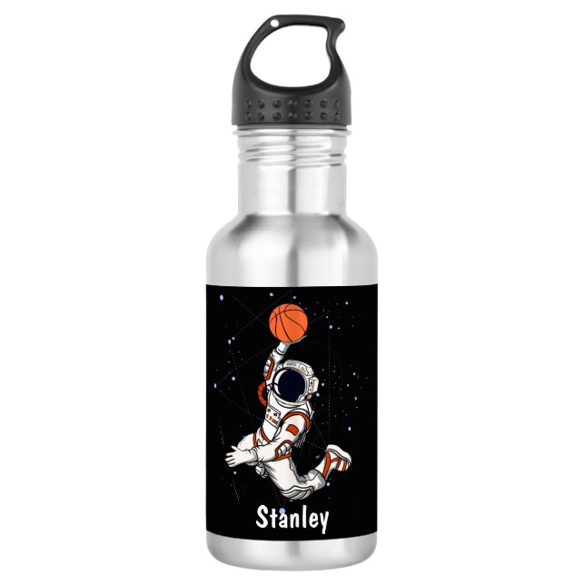 Botella De Agua Astronauta Cute Espacio Ultraterrestre Galaxia Bal (Anverso)