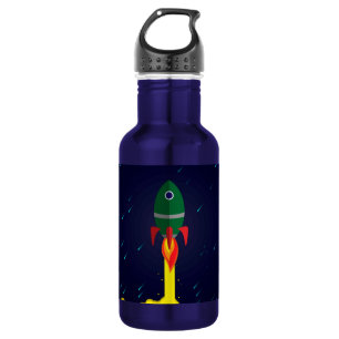 Botella De Agua Astronauta de astrología espacial con cohetes