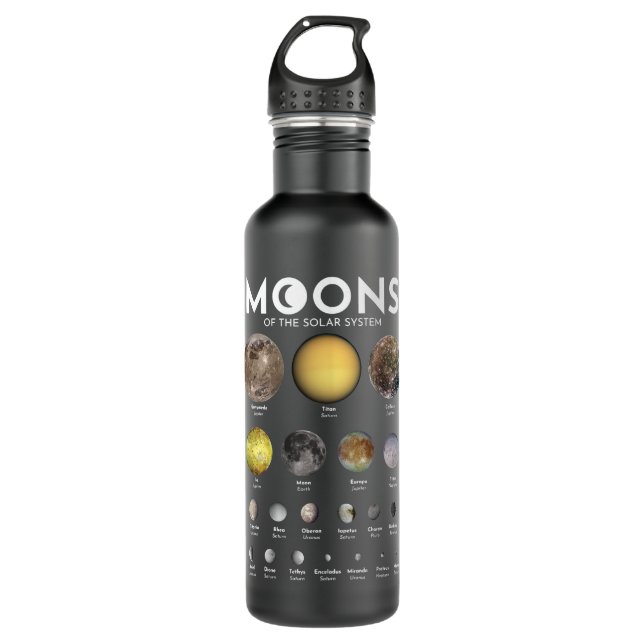 Botella De Agua Astronomía Lover Moons Sistema Solar Astronomía As (Anverso)