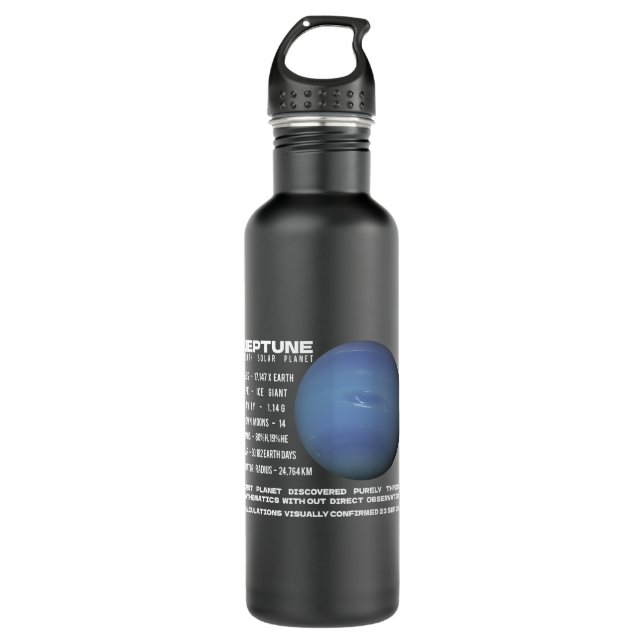 Botella De Agua Astronomía Lover Neptune Planet Hacts Space Explor (Anverso)