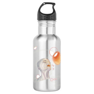 Botella De Agua Ataque nebulosa y collar de perla galáctica