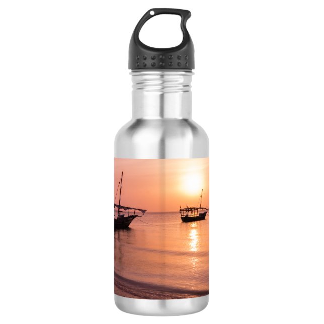 Botella De Agua Atardecer en Zanzíbar (Anverso)