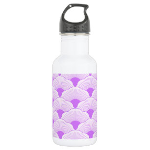 Botella De Agua Atardecer, violeta tonal, textura de hormigón