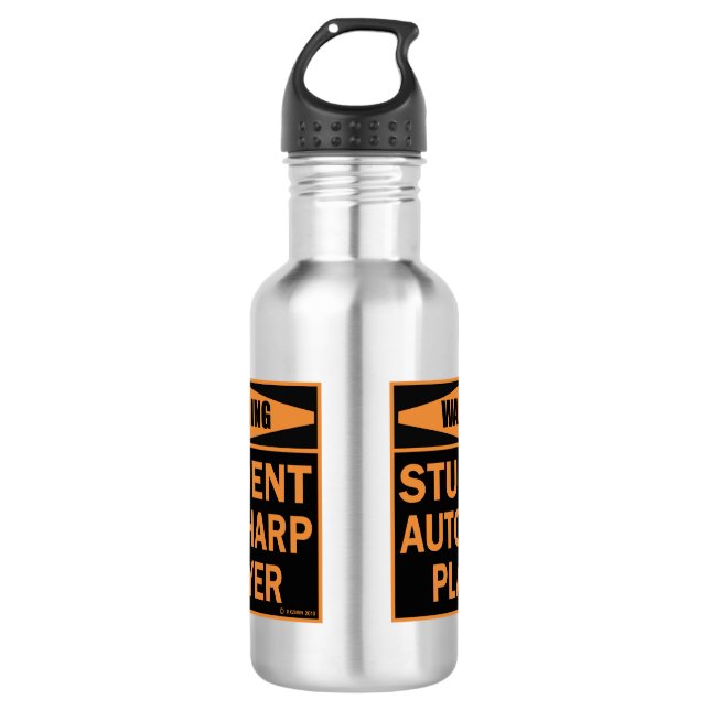 Botella De Agua ¡Atención! ¡Jugador de Autoharp de Estudiantes! (Anverso)