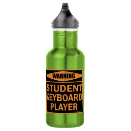 Botella De Agua ¡Atención! ¡Jugador de teclado estudiantil!
