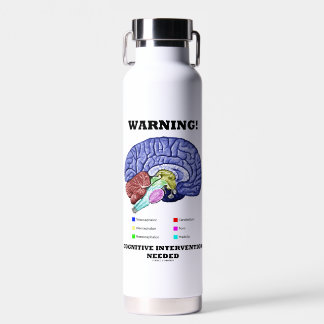 Botella De Agua ¡Atención! Se necesita humor cerebral para interve