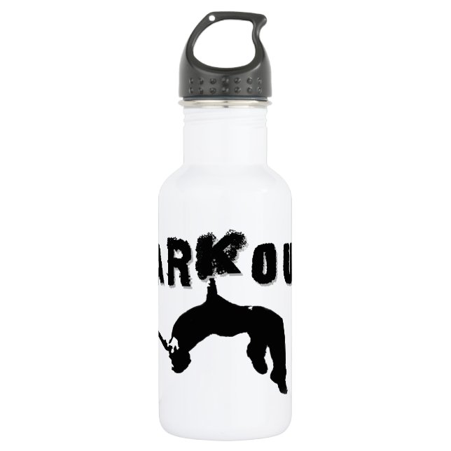 Botella De Agua Atleta de Parkour (Anverso)