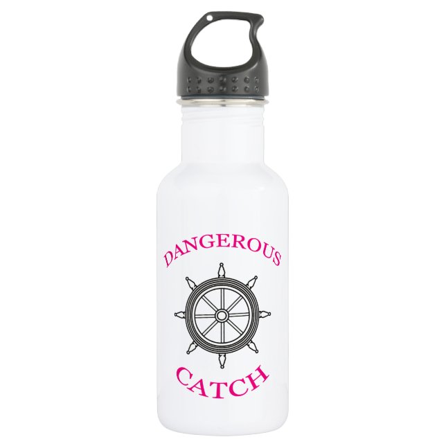 Botella De Agua “Atrapada Peligrosa a Bordo” (Anverso)