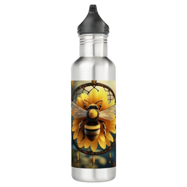 Botella De Agua Atrapasueños de abeja de girasol,  (Derecha)