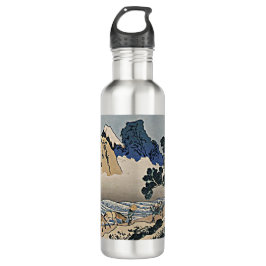 Botella De Agua Atrás de la montaña Fuji del río Minobu Hokusai