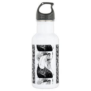 Botella De Agua Aubrey Beardsley El Abrigo de Pavo Real Art Nouvea