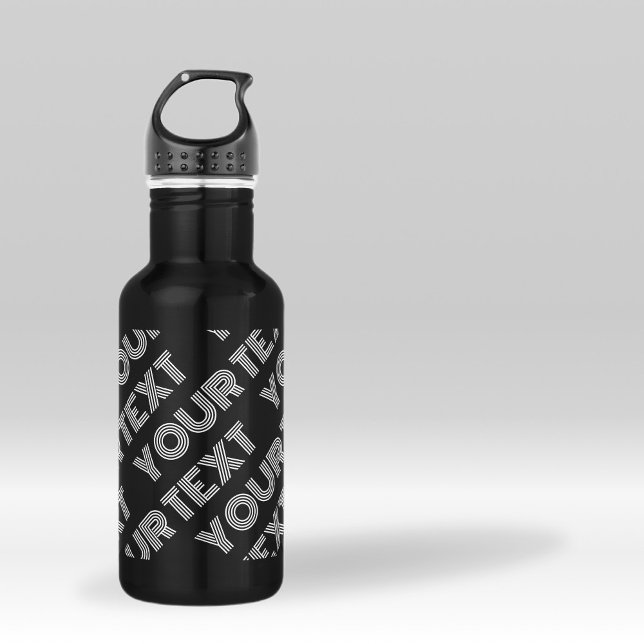 Botella De Agua Audaz Retro-moderno Nombre o patrón de palabra (Subido por el creador)