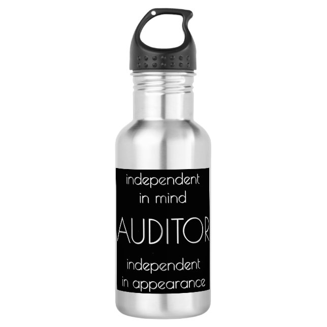 Botella De Agua "Auditor: Independiente en mente y apariencia" (Anverso)