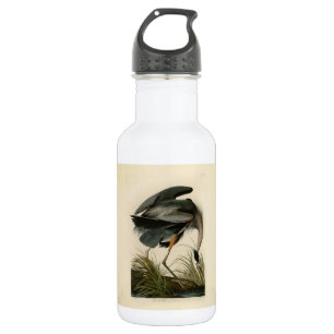 Botella De Agua Audubon Great Blue Heron Marsh Bird