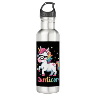 Botella De Agua Aunticorn Aunty Dabbing Unicorn Auntie Aunt Christ