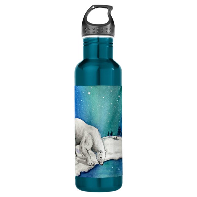 Botella De Agua Aurora Polar Bear (Anverso)