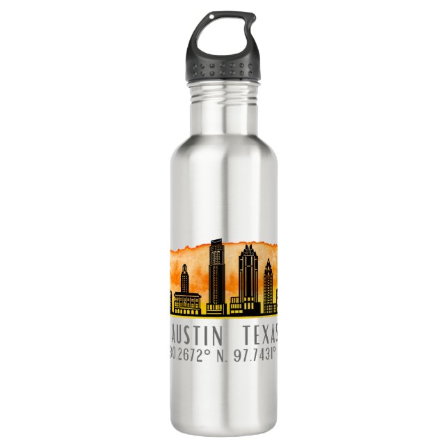 Botella De Agua Austin Skyline Latitude (Anverso)