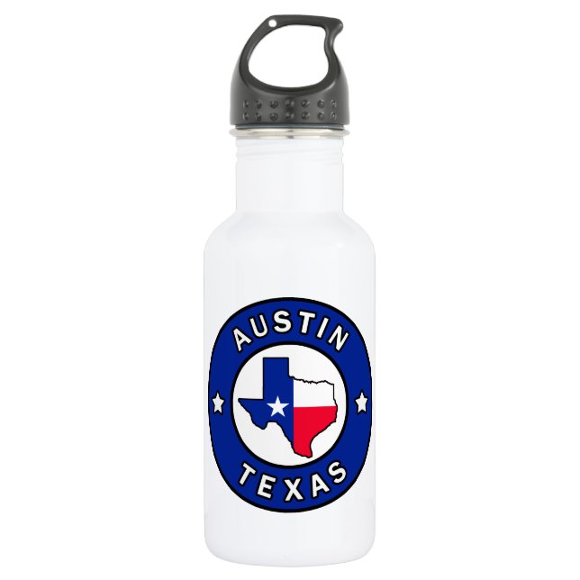Botella De Agua Austin Texas (Anverso)