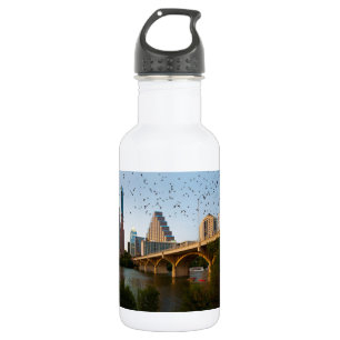 Botella De Agua Austin, Texas con murciélagos