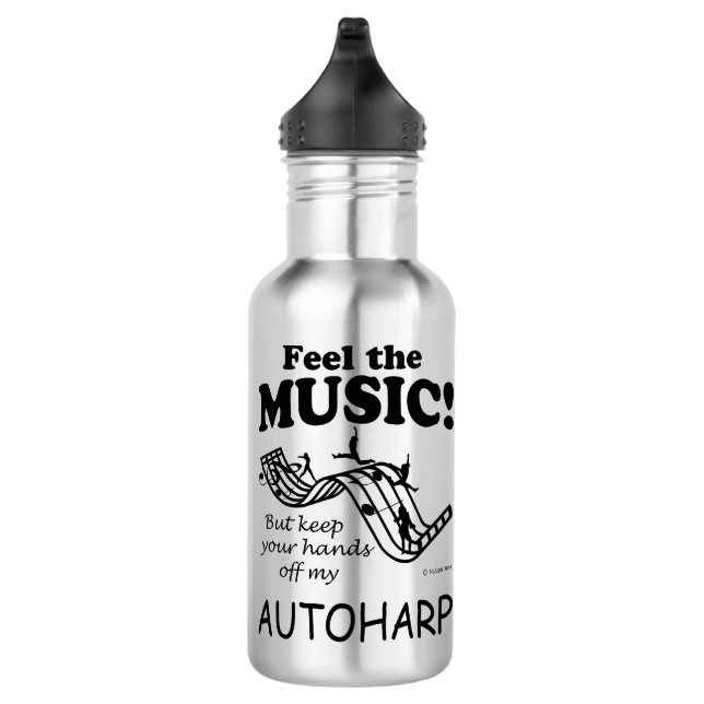 Botella De Agua Autoharp Siente La Música (Derecha)