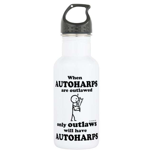 Botella De Agua Autoharps prohibidas (Anverso)