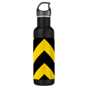 Botella De Agua Autopista Autopista Tráfico Bumble Bee Chevrons