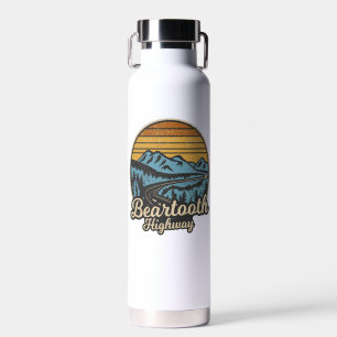 Botella De Agua Autopista Beartooth Montana Wyoming Retro