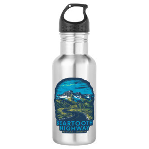 Botella De Agua Autopista Beartooth Montana Wyoming Vista