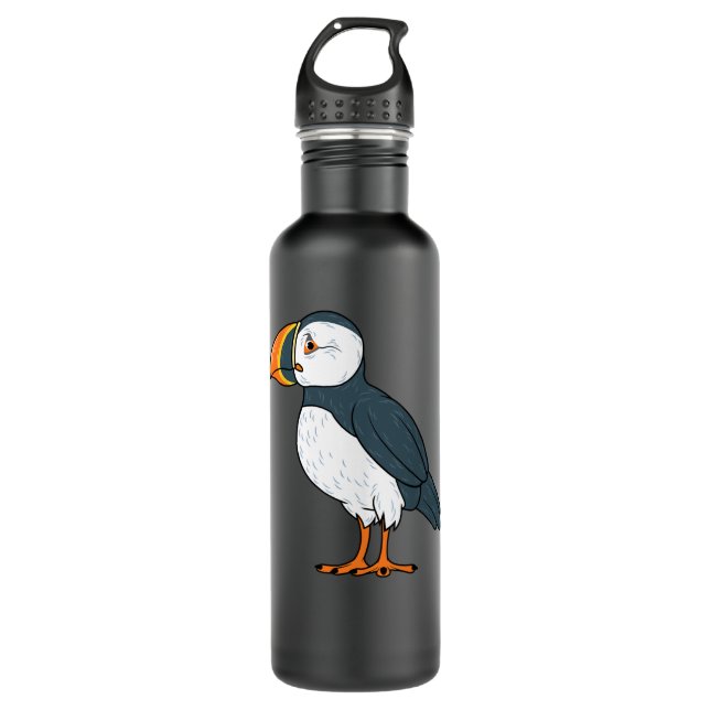 Botella De Agua Ave Puffin Divertido Islandia SeaBird Lover Regalo (Anverso)
