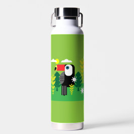 Botella De Agua Ave Tropical Turca
