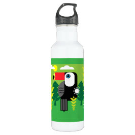 Botella De Agua Ave Tropical Turca
