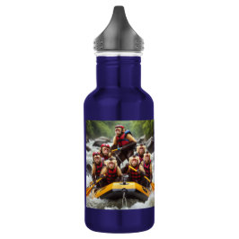 Botella De Agua Aventurous Capuchin Monkeys Whitewater Rafting