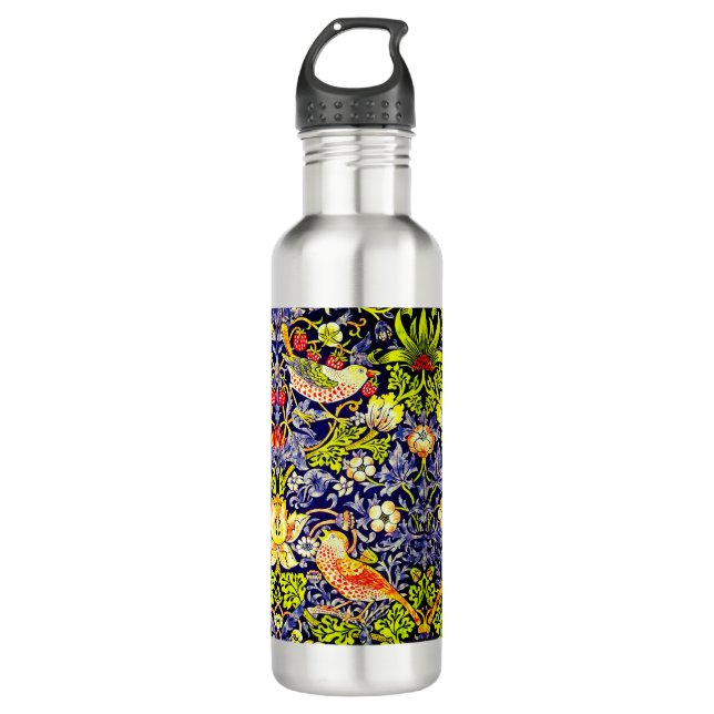 Botella De Agua Aves del ladrón de fresas William Morris (Anverso)