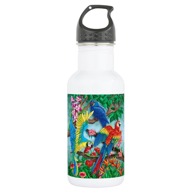 Botella De Agua Aves del paraíso (Anverso)