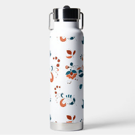 Botella De Agua Aves y cerezas al estilo ruso