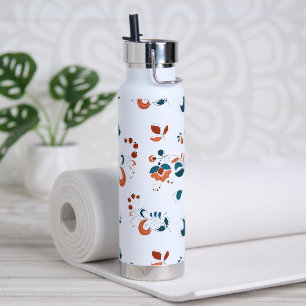 Botella De Agua Aves y cerezas al estilo ruso