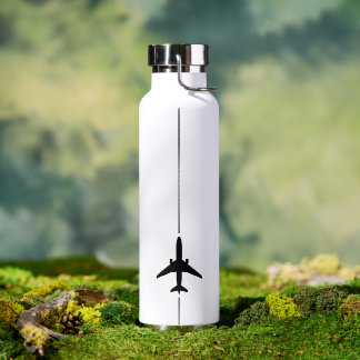 Botella De Agua Aviación minimalista
