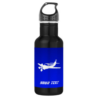 Botella De Agua Avión azul