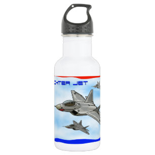 Botella De Agua Avión de combate del rapaz F22