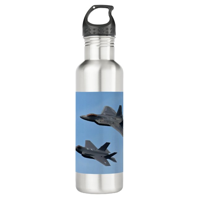 Botella De Agua Avión de combate F-35 y F-22 (Anverso)