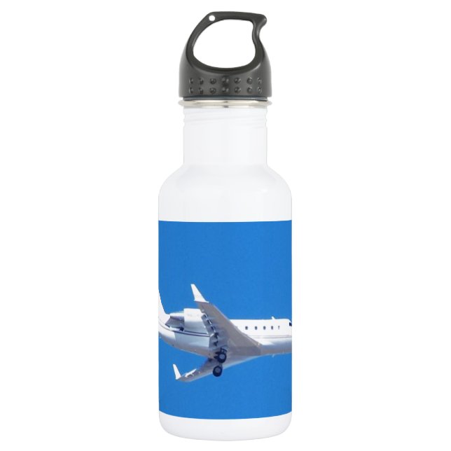 Botella De Agua Avión privado. (Anverso)