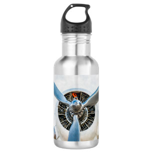 Botella De Agua Aviones de Douglas DC-3. Propulsor