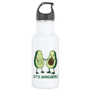 Botella De Agua Avocuddle - Funny Aguacate Pun