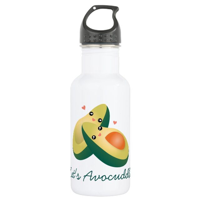 Botella De Agua Avocuddle Humor gracioso aguacates (Anverso)