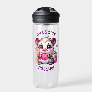 Botella De Agua Awesome Possum   Cute Personalizado Opossum